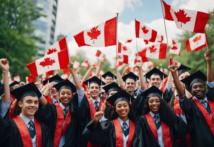 Sinh vien tot nghiep truong hoc Canada