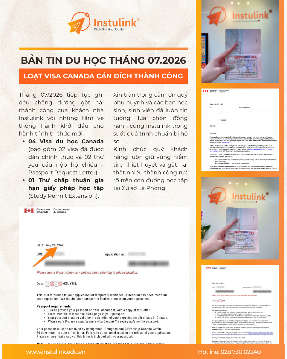 Bản tin du học tháng 7/2026: Cập nhật visa, sự kiện đối tác và chính sách mới từ Úc, Canada