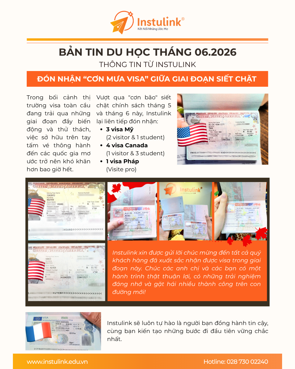 Du học 2026 - Bí quyết nhận ''cơn mưa visa'' giữa giai đoạn siết chặt