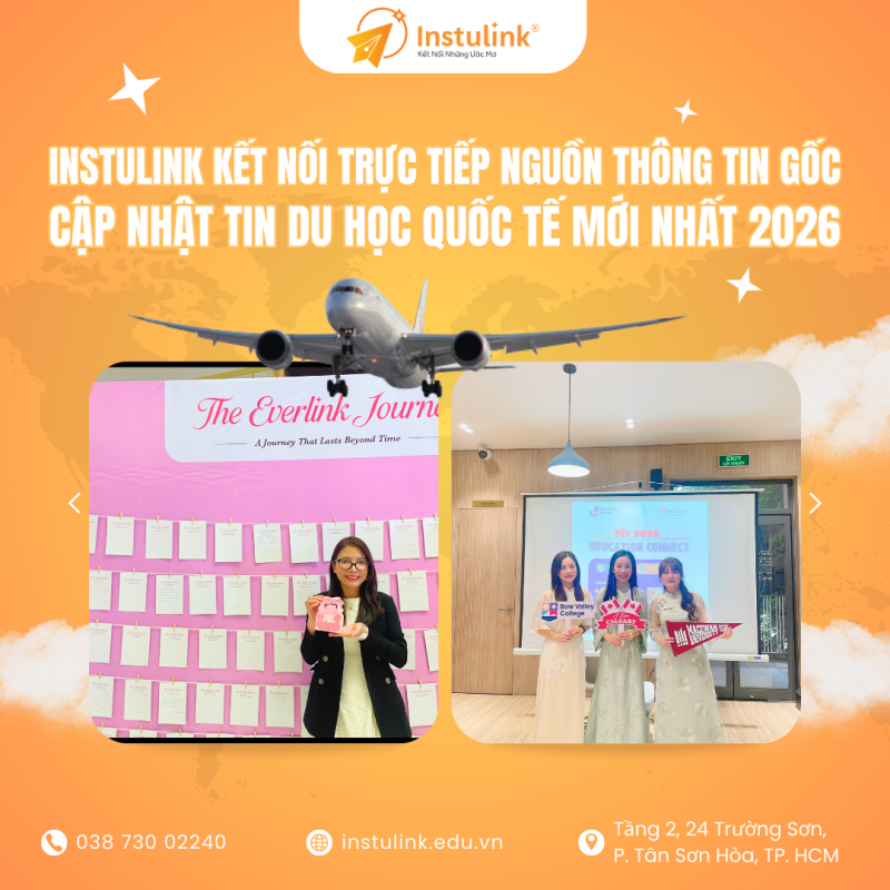 Instulink kết nối trực tiếp nguồn thông tin gốc, cập nhật tin du học quốc tế mới nhất 2026
