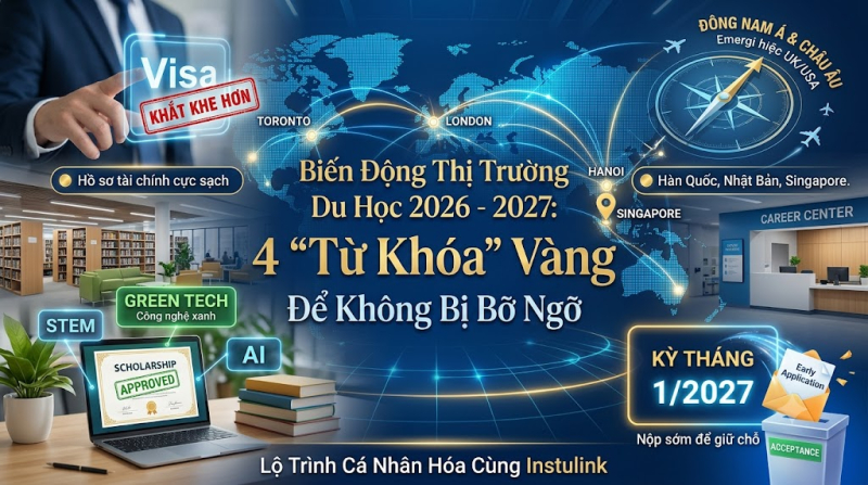 Biến động thị trường du học 2026 - 2027: 4 